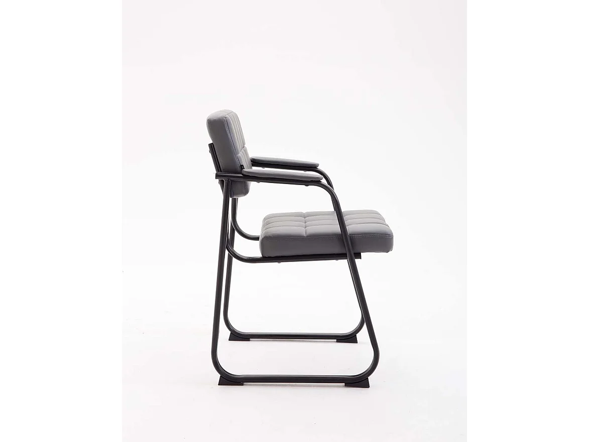 Chaise visiteur fauteuil de grise 59 x 58 x 84 cm BUR10226