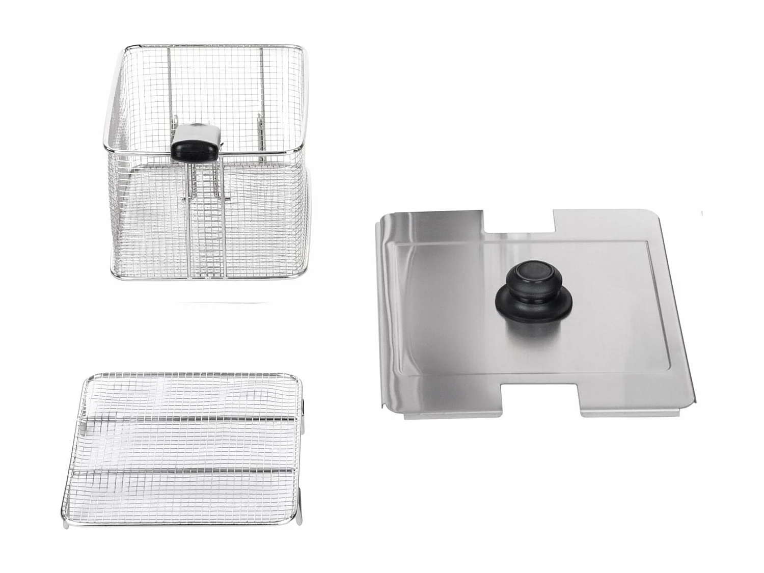 Friteuse acier inox 1 argenté 47 x 31 x 38 cm 3614013