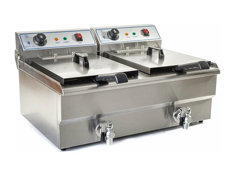 Friteuse acier inox 2 argenté 69 x 52 x 37 cm 3614029