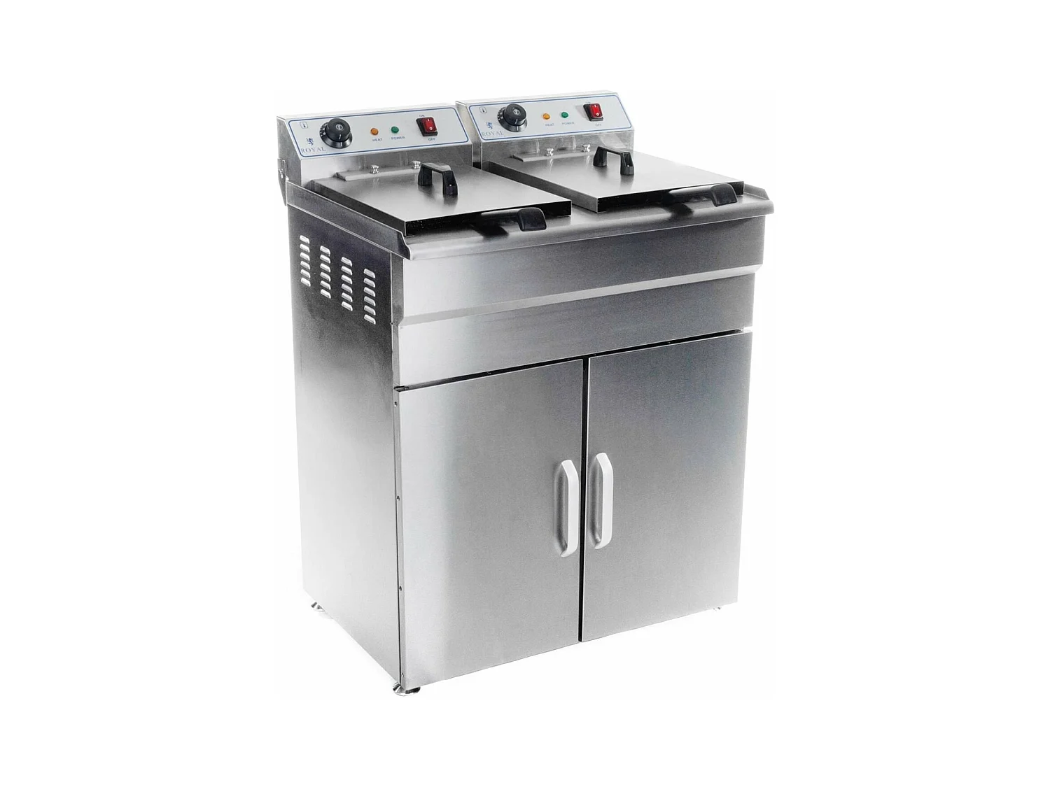 Friggitrice alta inox 2 teglie 16 litri vasca estraibile con timer professionale 3614031