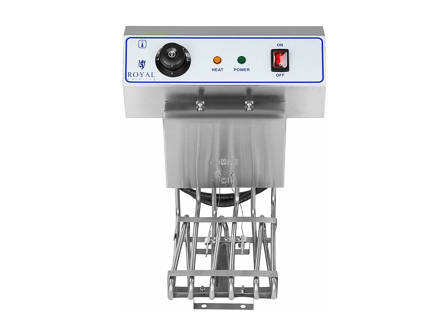 Friggitrice alta inox 2 teglie 16 litri vasca estraibile con timer professionale 3614031