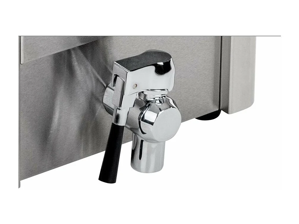 Friggitrice in acciaio inox 2 vasche vasca estraibile 13 litri con termostato professionale EGO timer 3614021