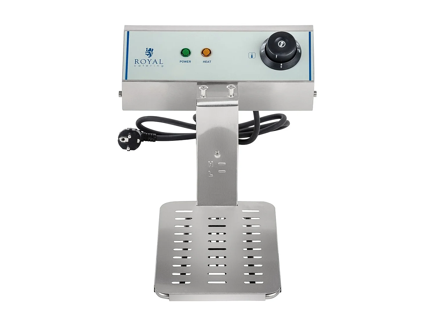 Fritadeira em aço inox 1 bandeja 10 litros tanque removível profissional 3614005