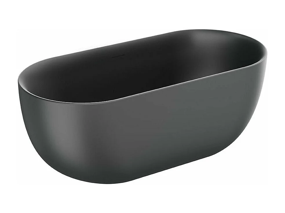 Freistehende Badewanne LISBON SCHWARZ MATT 160 cm