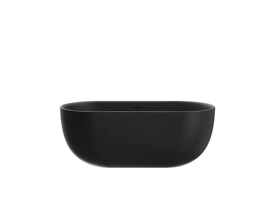 Freistehende Badewanne LISBON SCHWARZ MATT 150 cm