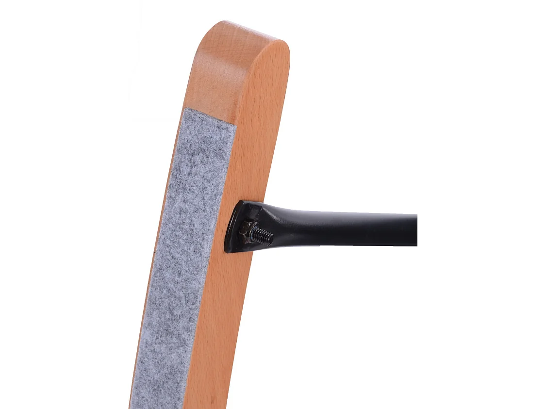 MEUBLES COSY Fauteuil à Bascule Allaitement Scandinave Chaise Loisir et Repos en Tissu Patchwork avec Pieds en E' Bois Métal pour Salon, Chambre, Le Balcon