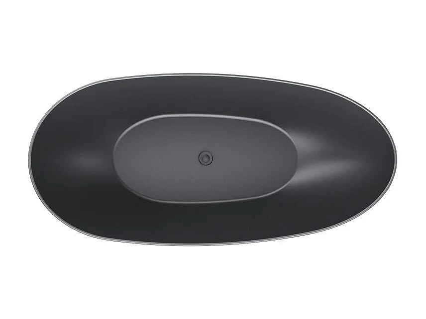 Vasca freestanding ovale FLORIDA nera opaca 180 cm