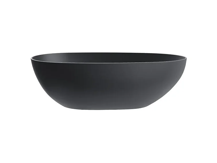 Baignoire îlot design ovale FLORIDA noir mat 180 cm