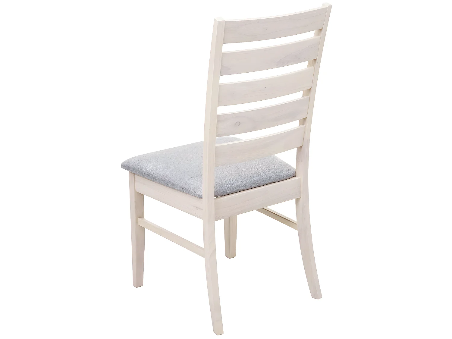 Lot de 6 chaises de salle à manger cuisine chaise tissu gris et bois massif clair 04_0000850