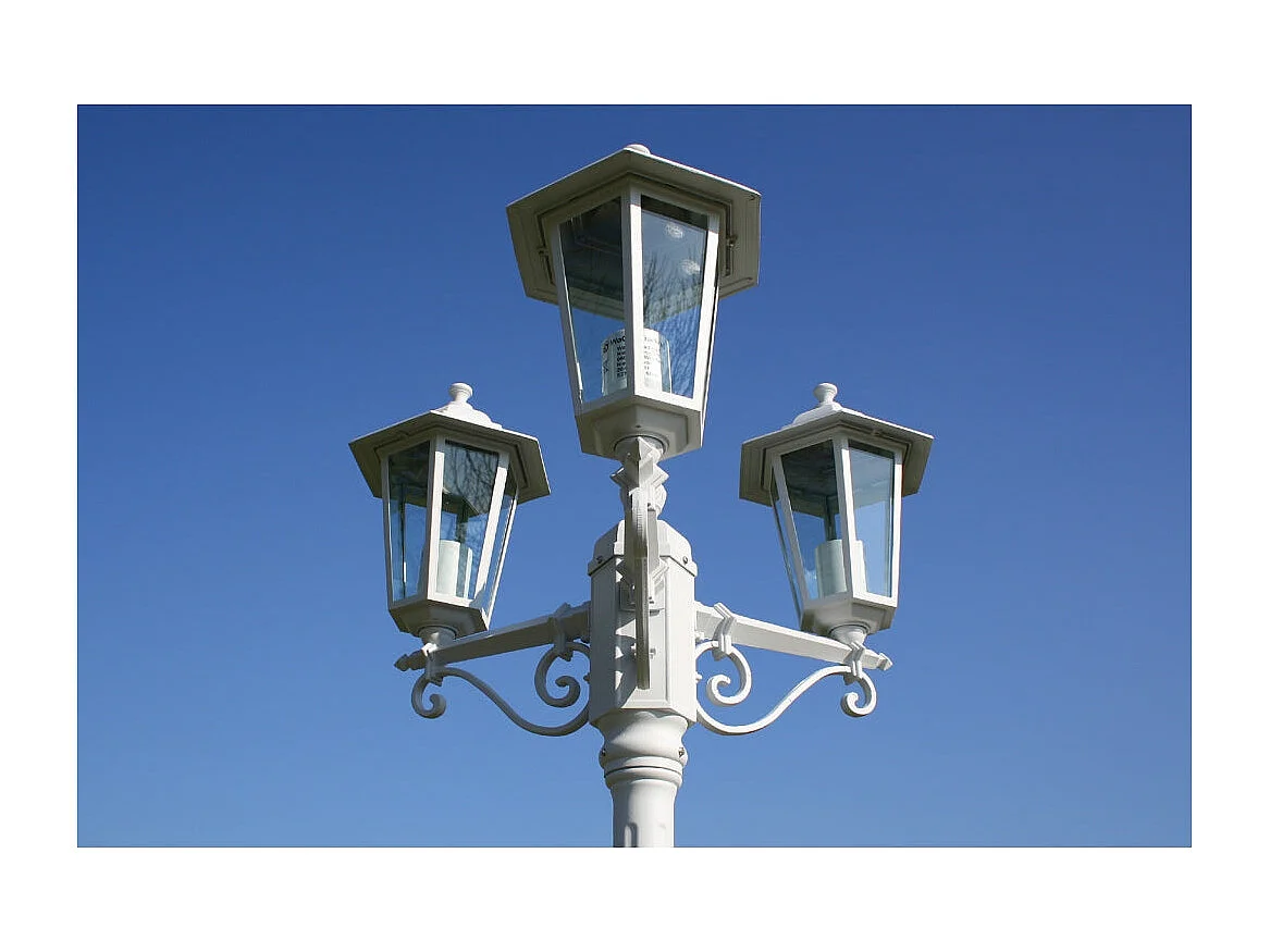 Lampadaire extérieur double vert 215 x 215 x 215 cm 2402082