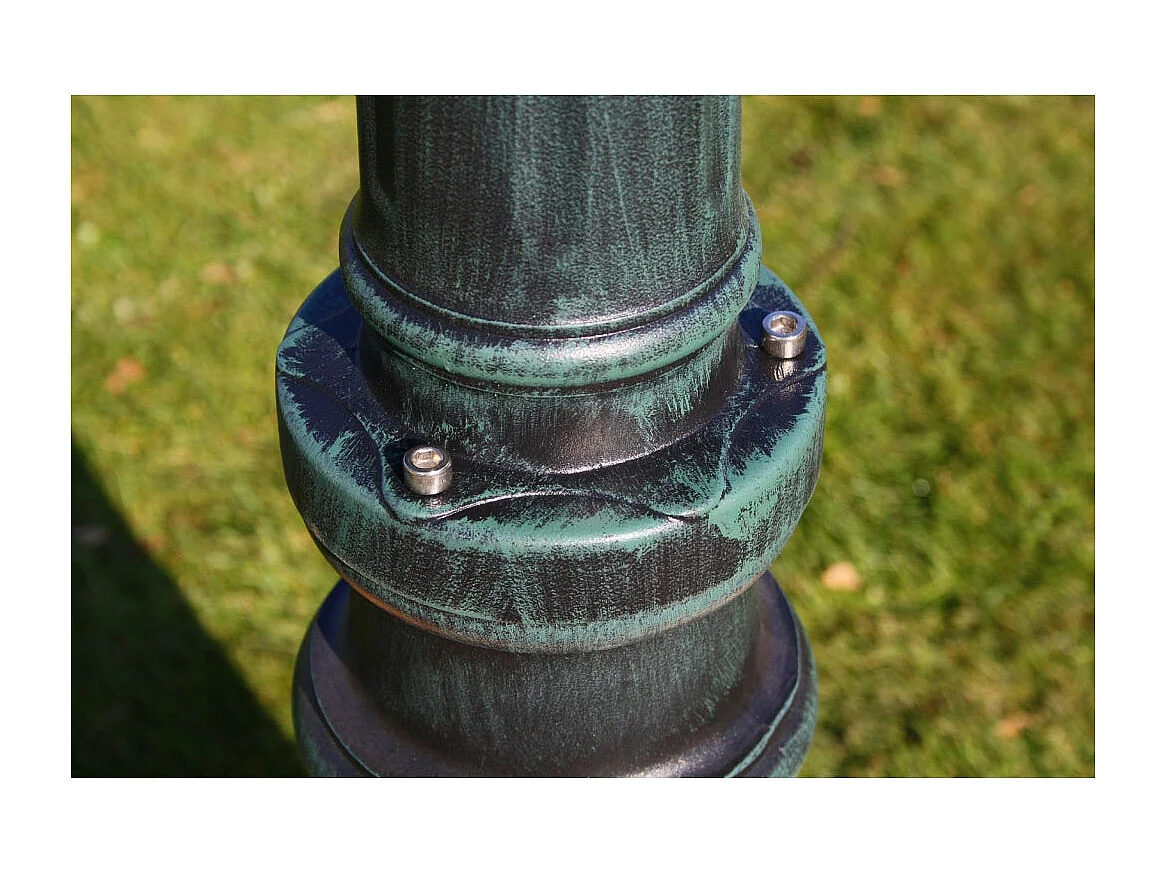 Lampadaire extérieur double vert 215 x 215 x 215 cm 2402082