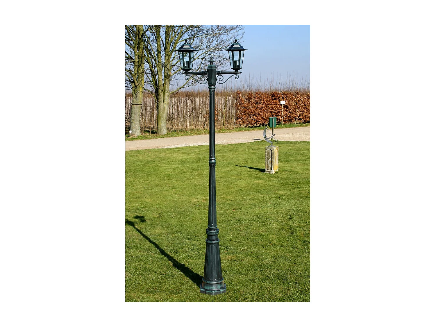 Lampadaire extérieur double vert 215 x 215 x 215 cm 2402082