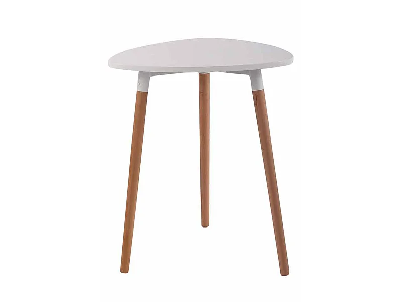 Table de cuisine table bois blanche 60 x 60 x 75 cm TAB10061