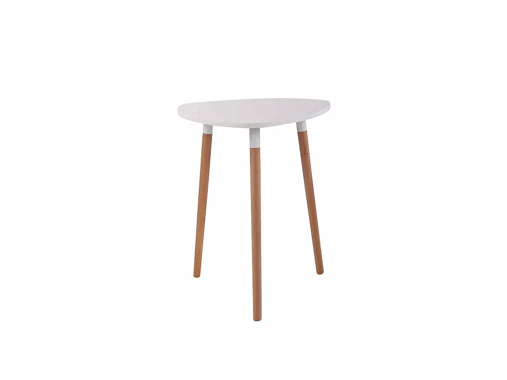 Table de cuisine table bois blanche 60 x 60 x 75 cm TAB10061