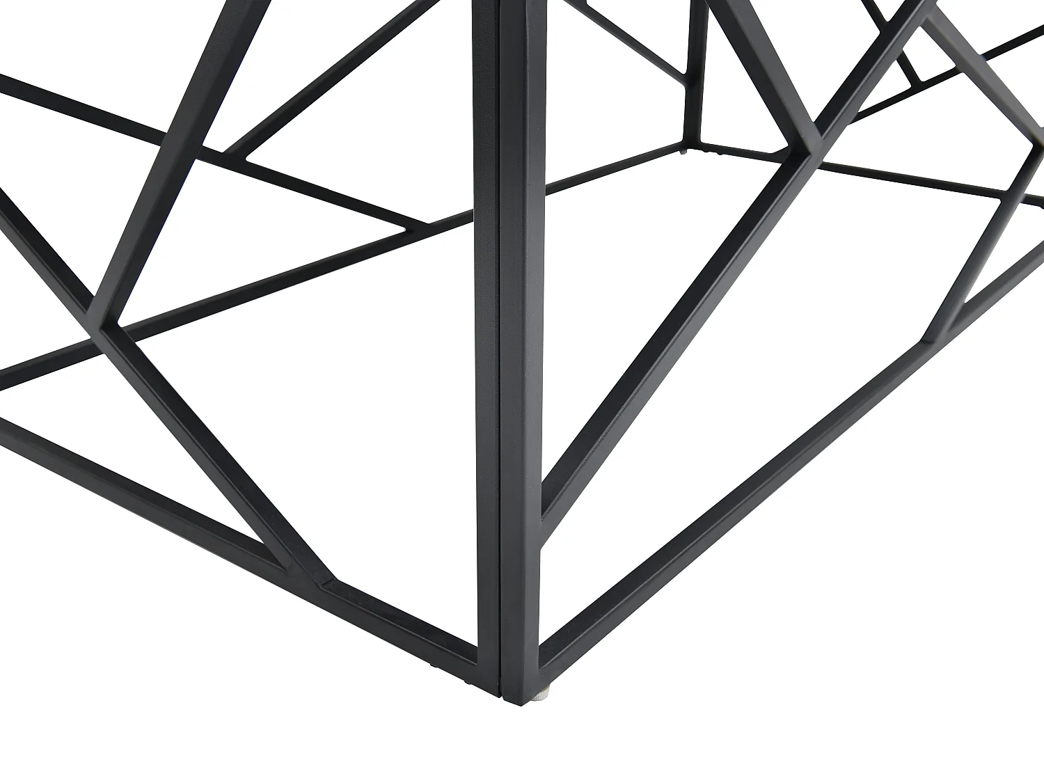 Tavolino in ceramica e Metallo Effetto marmo Nero - MELRONE di PASCAL MORABITO