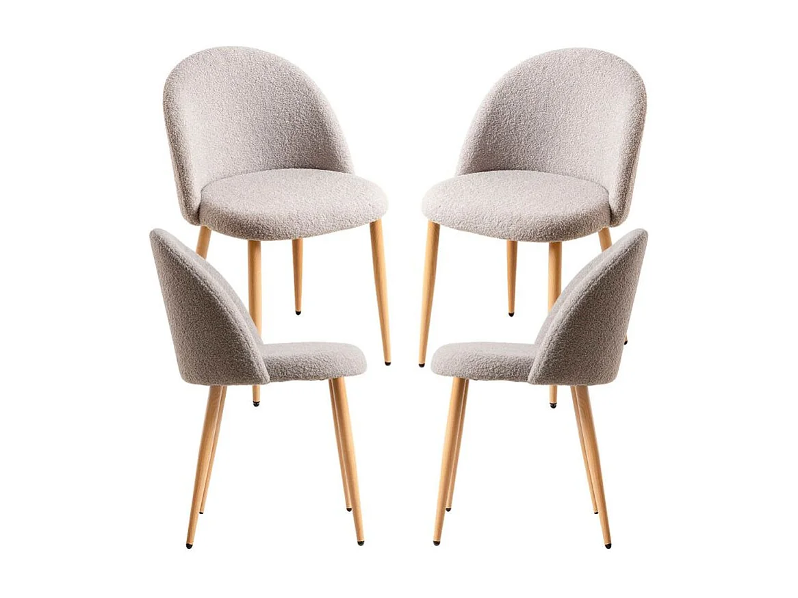 Packs Sillas Comedor - Pack 4 Sillas Vint Borreguito - Gris