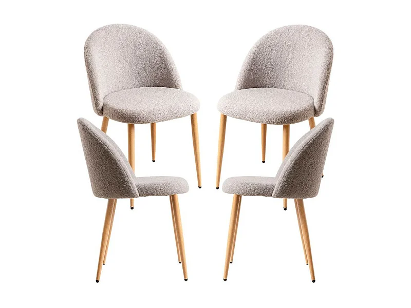 Packs Sillas Comedor - Pack 4 Sillas Vint Borreguito - Gris