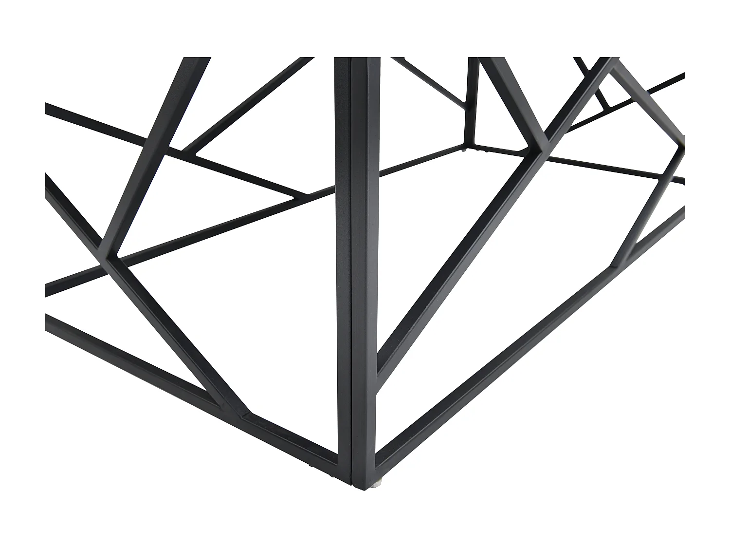 Table basse en céramique et métal - Effet marbre blanc et Noir - MELRONE de Pascal Morabito