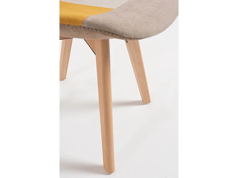 Sillas Comedor - Silla Synk Patchwork - Amarillo