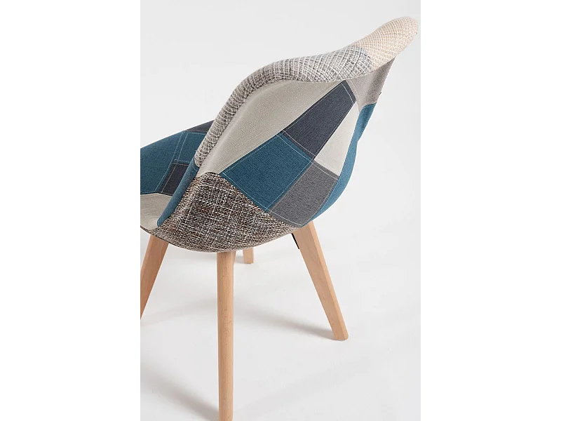 Sillas Comedor - Silla Synk Patchwork - Azul