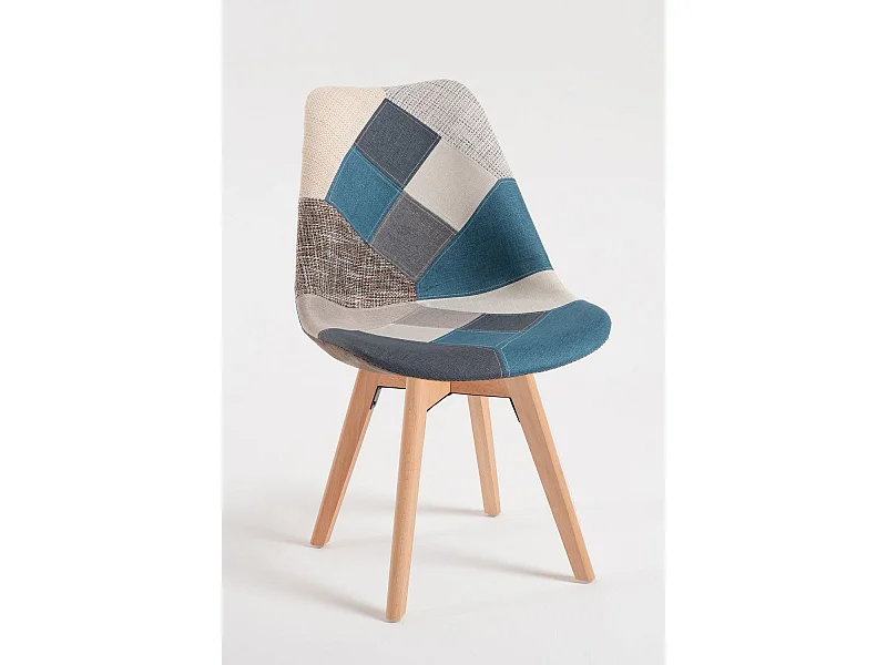 Sillas Comedor - Silla Synk Patchwork - Azul