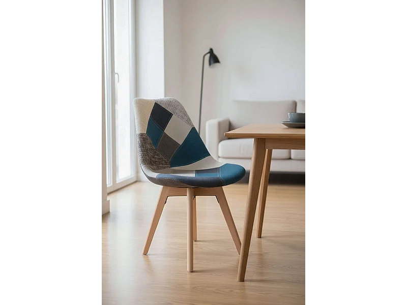Sillas Comedor - Silla Synk Patchwork - Azul