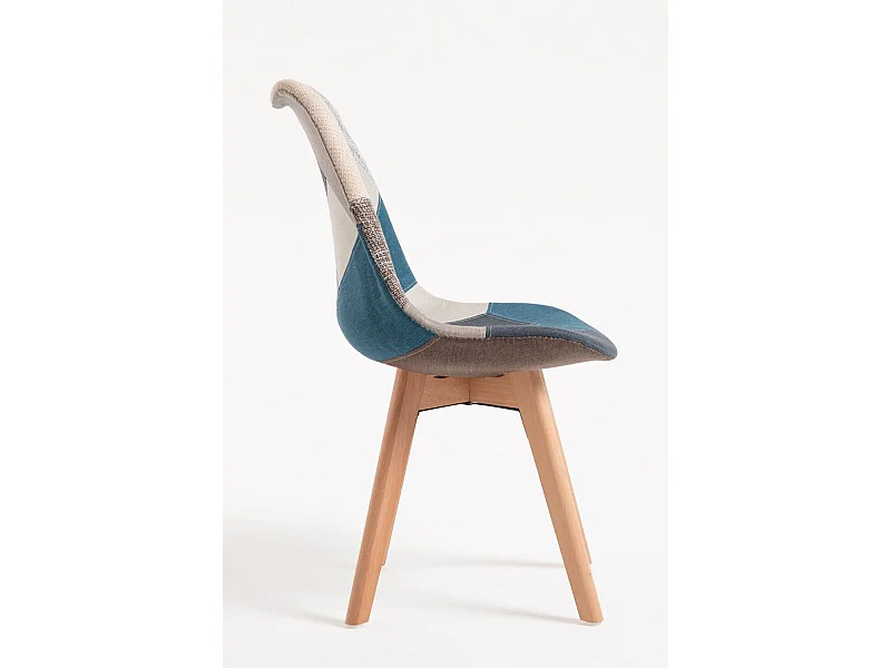 Sillas Comedor - Silla Synk Patchwork - Azul