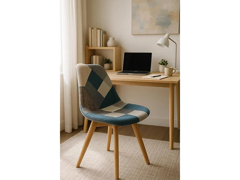 Sillas Comedor - Silla Synk Patchwork - Azul