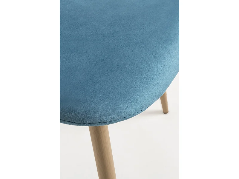 Packs Sillas Comedor - Pack 4 Sillas Teok Terciopelo - Verde azulado