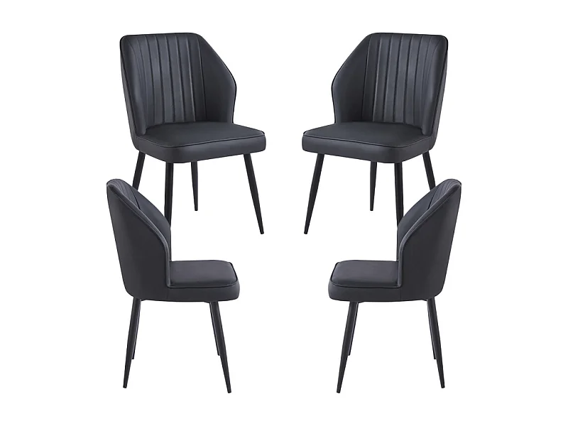Packs Sillas Comedor - Pack 4 Sillas Wenye - Negro