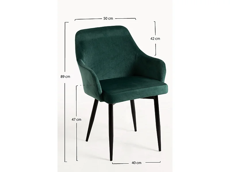 Packs Sillas Comedor - Pack 4 Sillas Puan Terciopelo - Verde