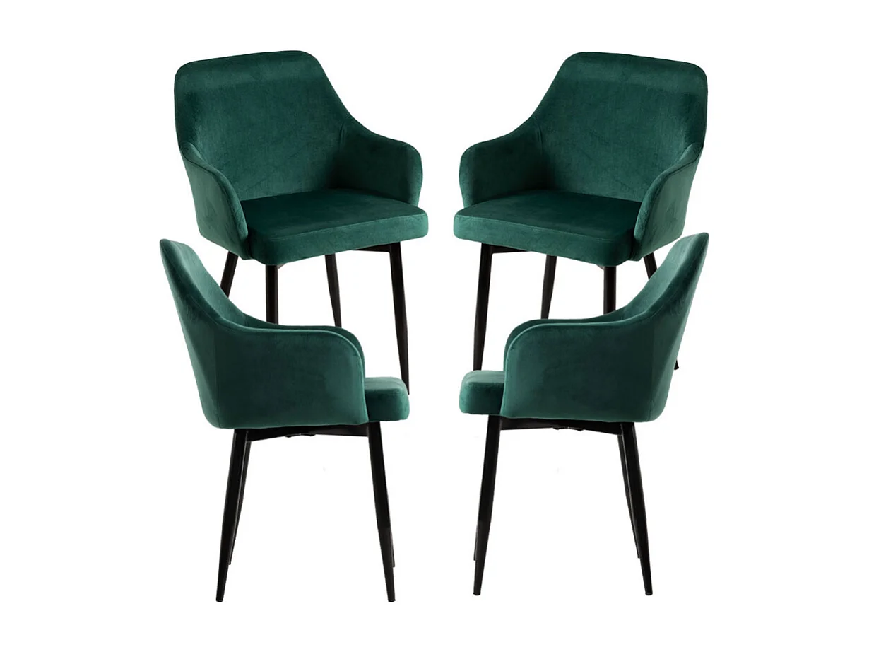 Packs Sillas Comedor - Pack 4 Sillas Puan Terciopelo - Verde