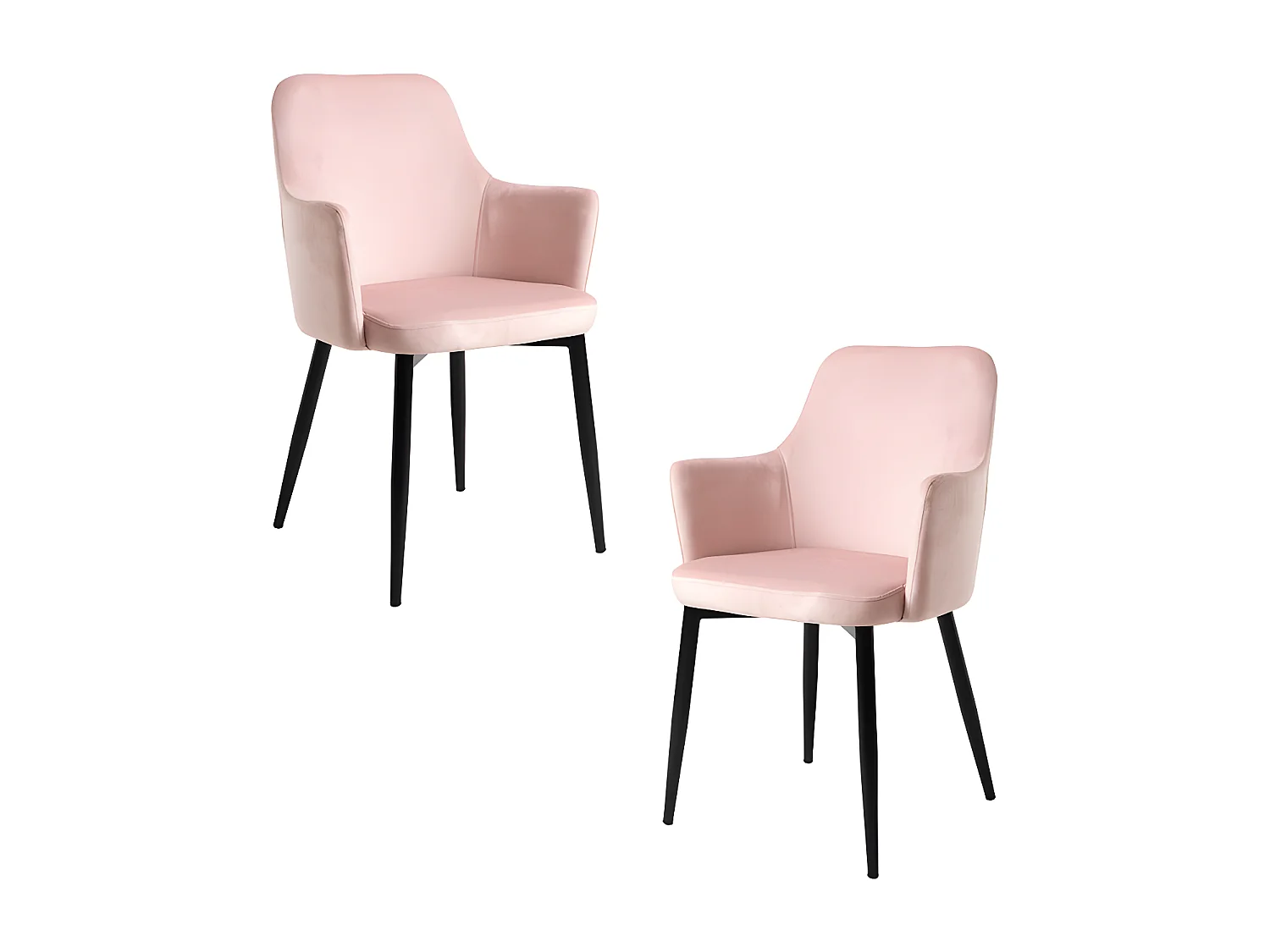 Packs Sillas Comedor - Pack 2 Sillas Puan Terciopelo - Rosa