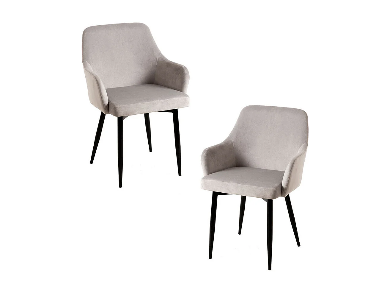 Packs Sillas Comedor - Pack 2 Sillas Puan Terciopelo - Gris