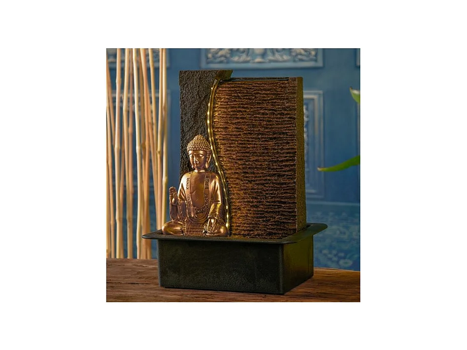 Fontaine en résine avec bouddha Jati