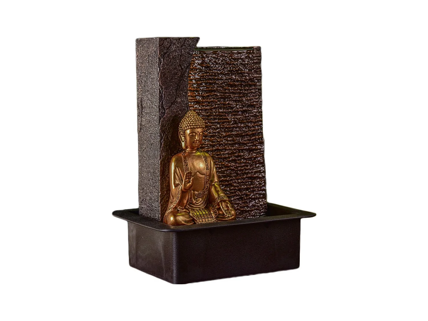 Fontaine en résine avec bouddha Jati