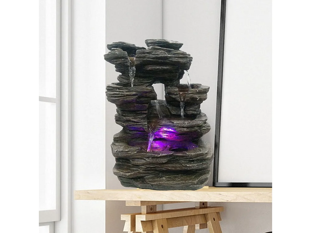 Fontana da interno Pietra con illuminazione a LED