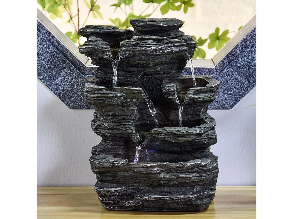 Fontana da interno Pietra con illuminazione a LED