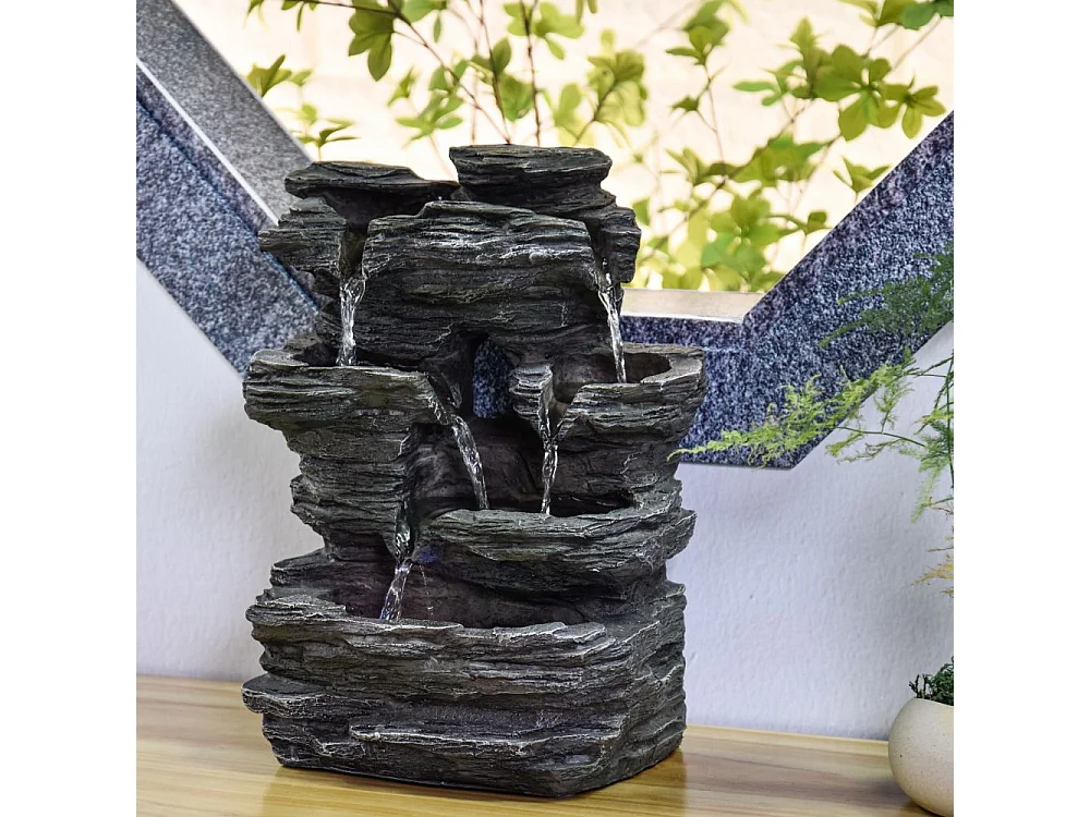 Fontana da interno Pietra con illuminazione a LED