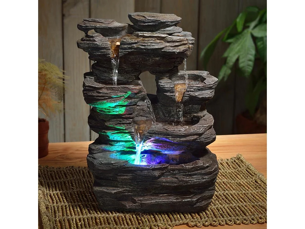 Fontana da interno Pietra con illuminazione a LED