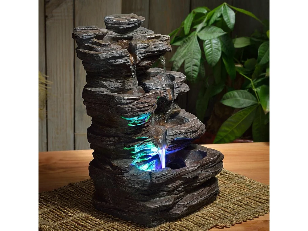 Fontana da interno Pietra con illuminazione a LED