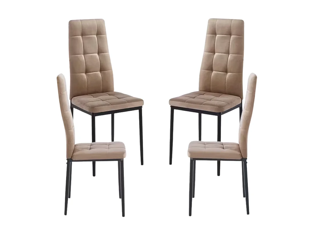 Packs Sillas Comedor - Pack 4 Sillas Lan Terciopelo - Champán