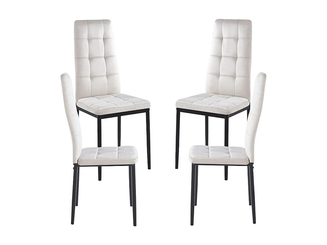 Packs Sillas Comedor - Pack 4 Sillas Lan Terciopelo - Beige