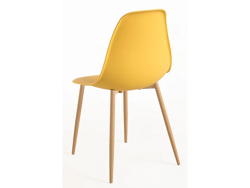 Packs Sillas Comedor - Pack 4 Sillas Mykle - Amarillo