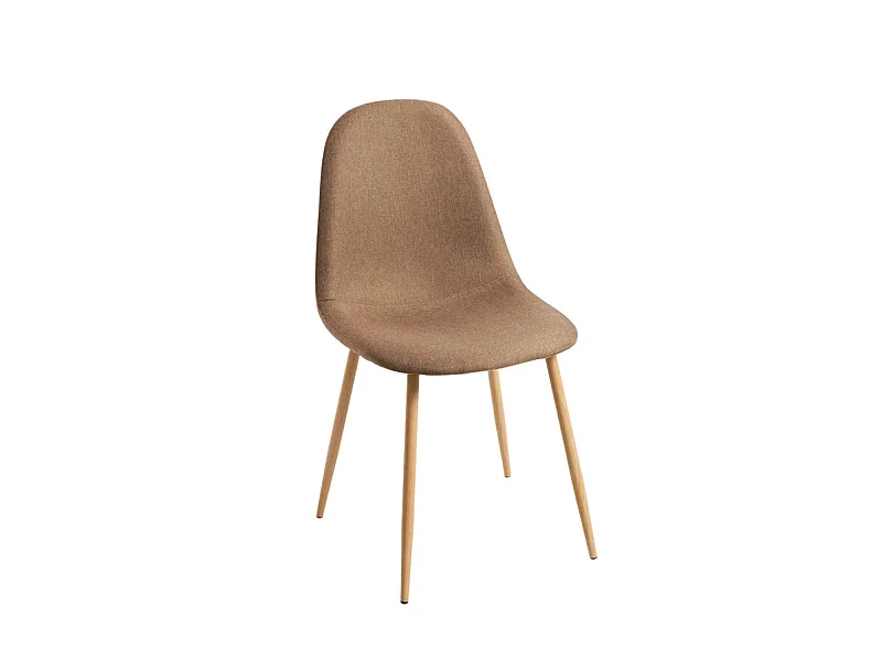 Packs Sillas Comedor - Pack 2 Sillas Teok Tela - Marrón arena