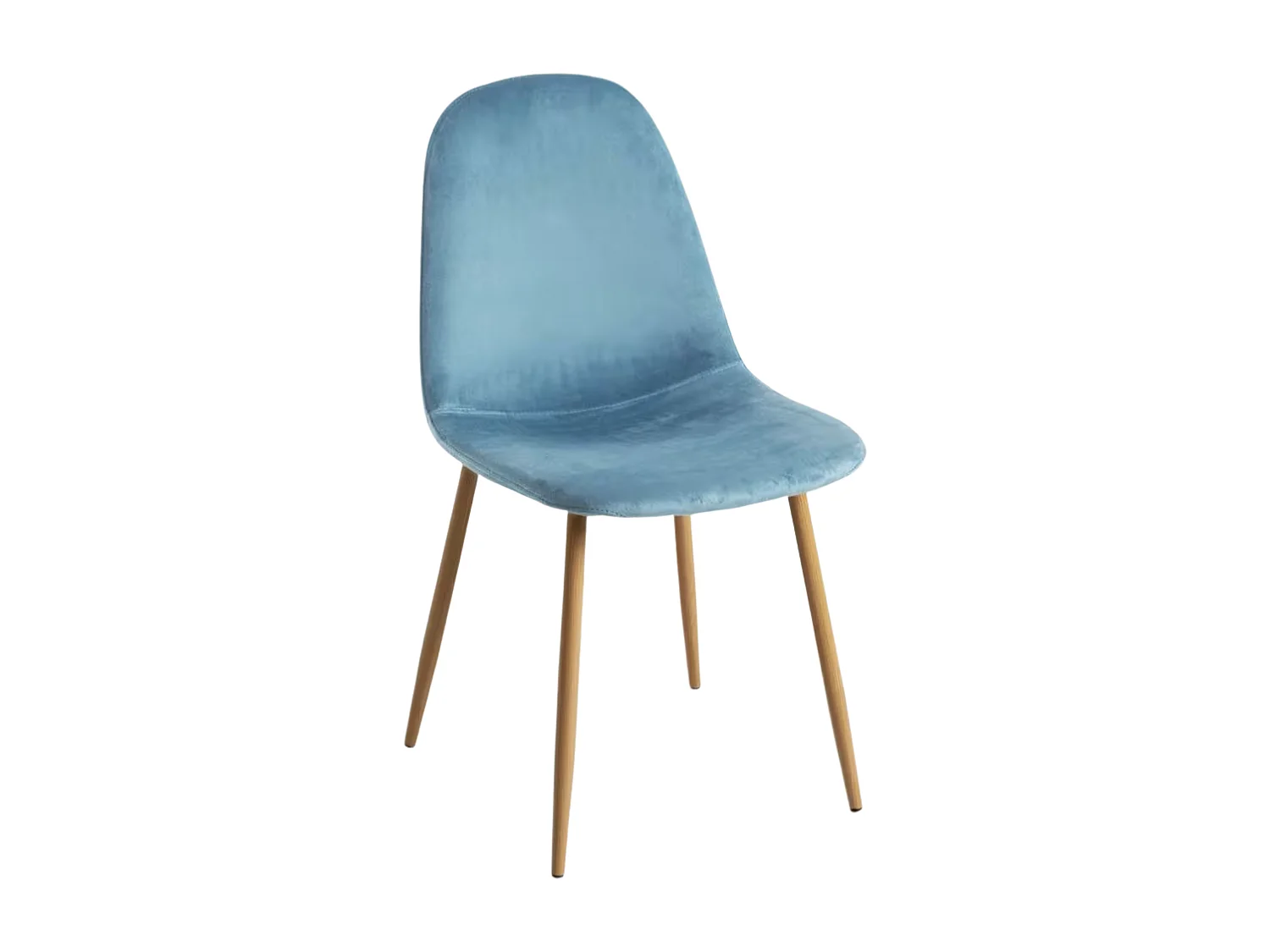 Sillas Comedor - Silla Teok Terciopelo - Verde azulado