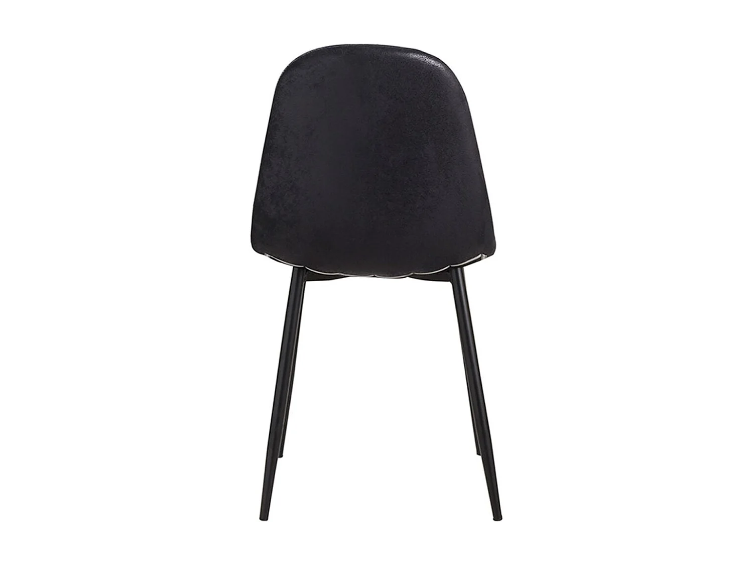 Sillas Comedor - Silla Black Teok Polipiel Vintage - Negro