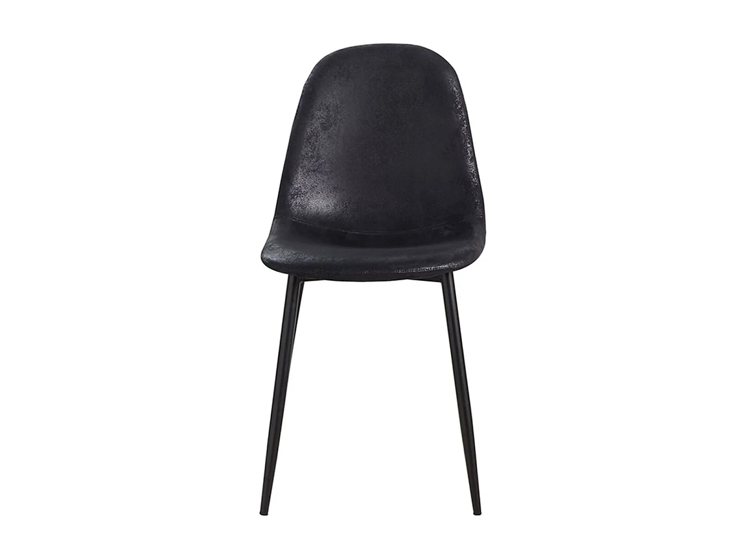 Sillas Comedor - Silla Black Teok Polipiel Vintage - Negro