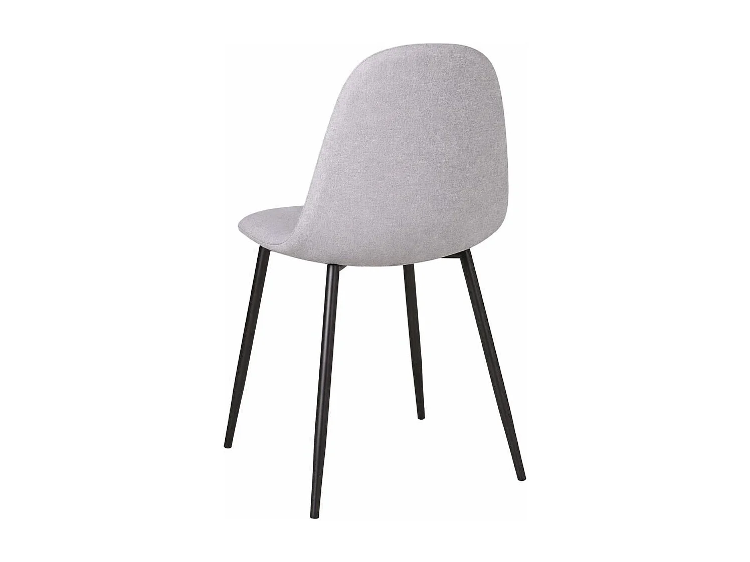 Sillas Comedor - Silla Black Teok Tela - Gris claro