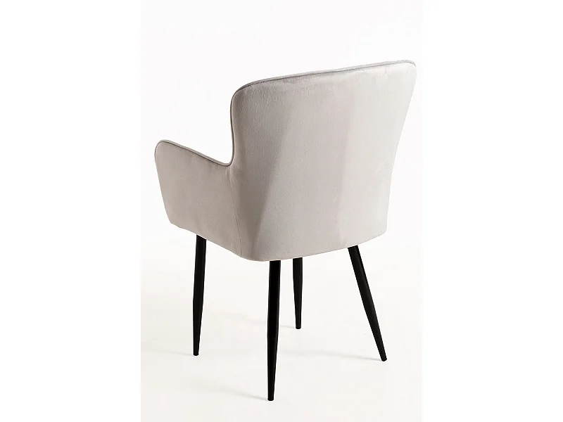 Sillas Comedor - Silla Dalye Terciopelo - Gris